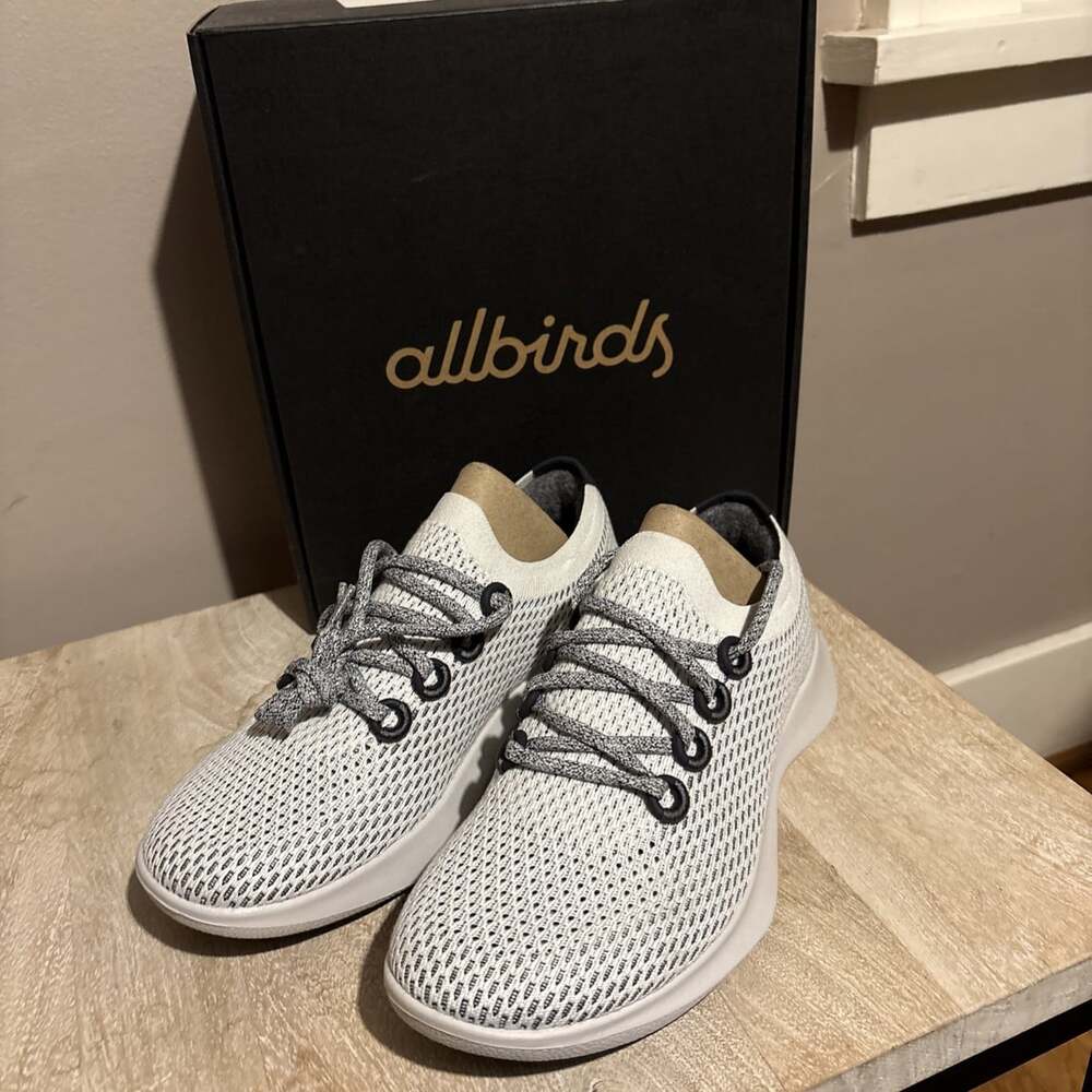 Allbirds Tree Dasher Women's Casual Athletic Sneakers Size 9.5 Quartz Light Grey